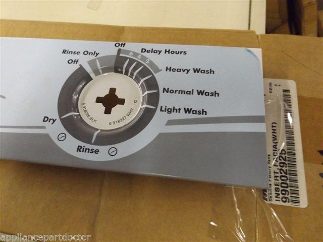Maytag Admiral Dishwasher 99002925 Insert, Facia (wht) NEW IN BOX Maytag Admiral Dishwasher 99002925 Insert, Facia (wht) NEW IN BOX